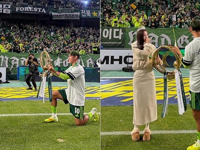 “우승하면 시집갈게요”...  곽민선, ♥송민규에게 ‘트로피’ 프러포즈 받았다