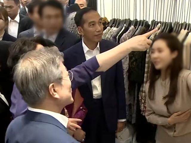 문재인·조코위 대통령 부부, <strong>동대문</strong>에서 한밤 쇼핑