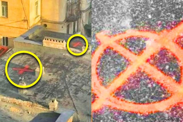 “소름끼친다” 우크라이나 건물 옥상에 표시된 ‘X자’ 의미, 알고보니…
