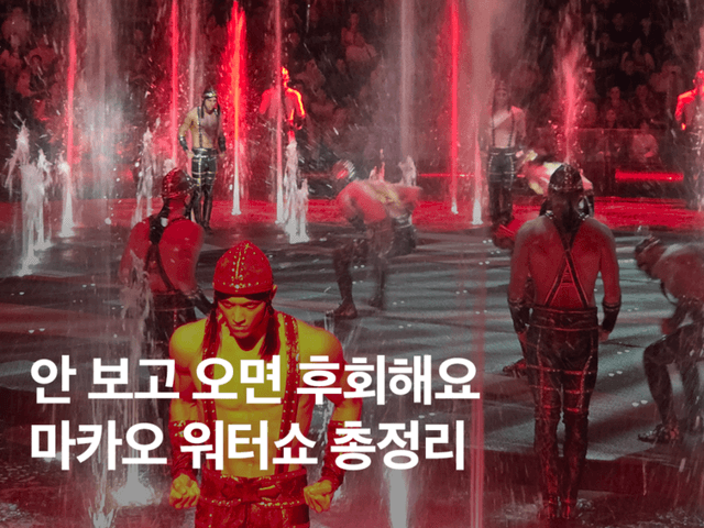 마카오 워터쇼 하우스 오브 댄싱 워터 좌석, 위치, <strong>할인</strong>, 후기 총정리